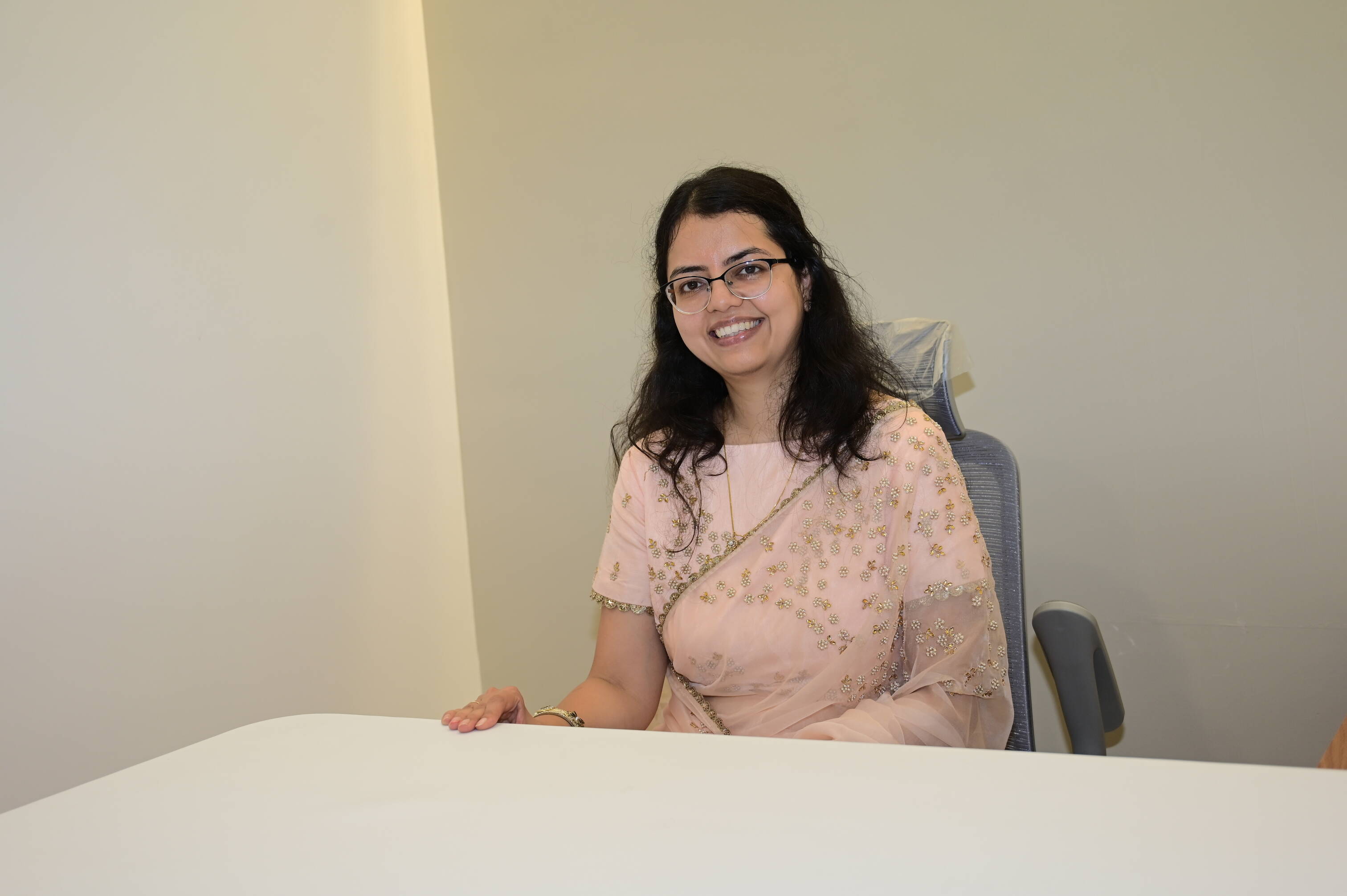 Dr Arushi Goyal Deshmukh at her Pune eye clinic